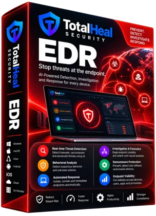 TotalHeal EDR product box (illustrative artwork)